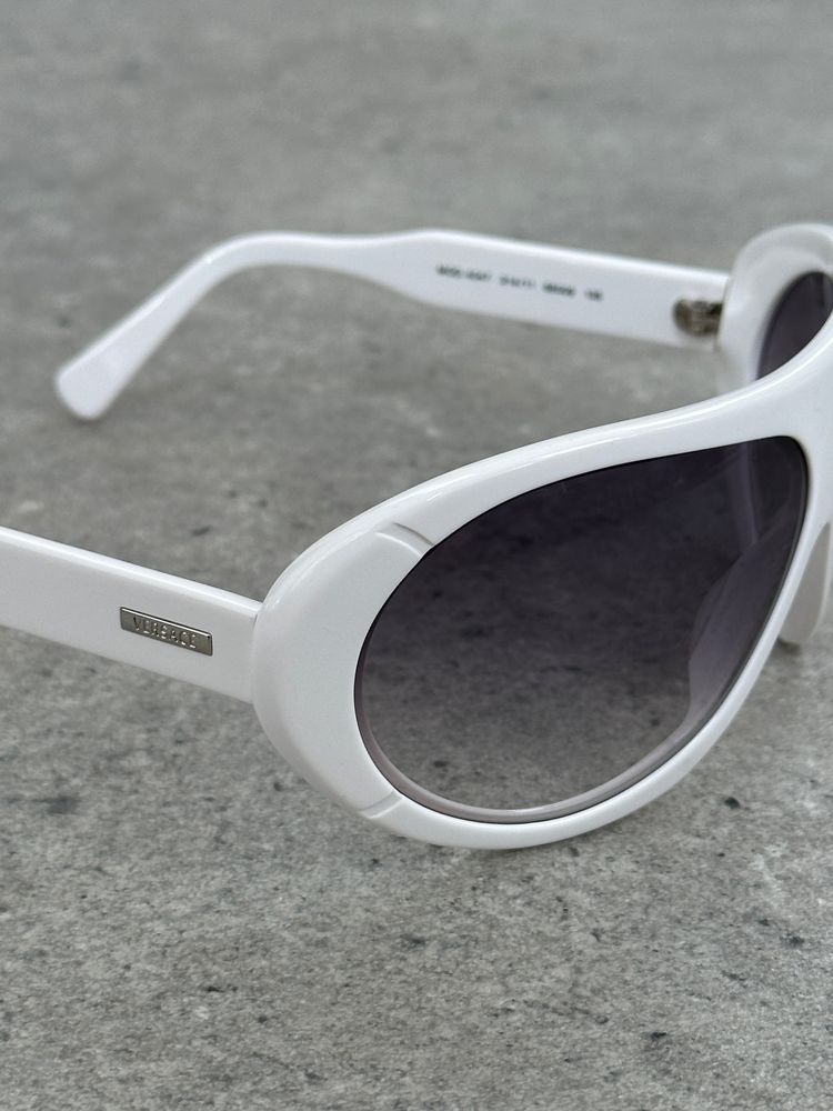 Versace 2000s Oversized Shield Logo Sunglasses image 5