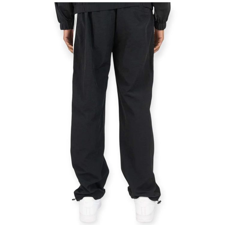 Adidas Black Track Pants With White Stripes imagen 3