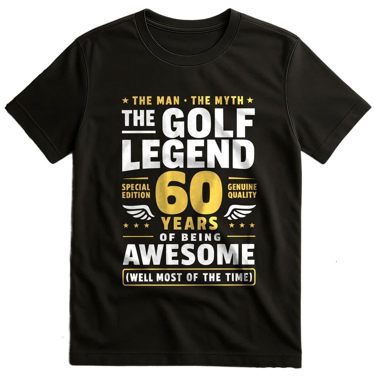 golf legend 60 T Shirt AU 5
