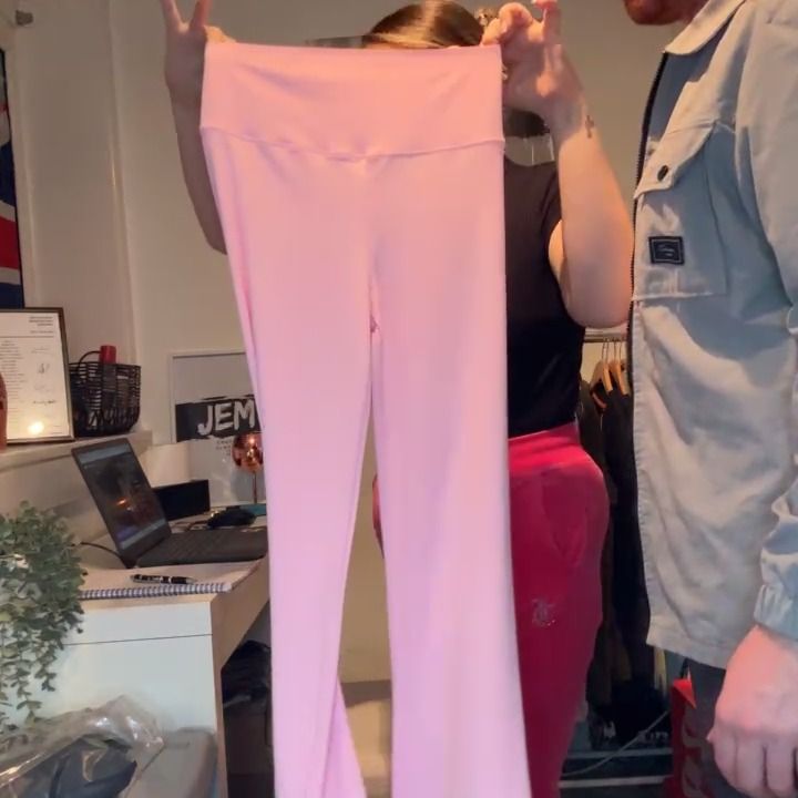 Other pink flared leggings product image