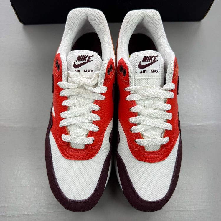 Size 7 - Nike Air Max 1 Burgundy Crush Trainers Men's Red White FN6952-102 image 2