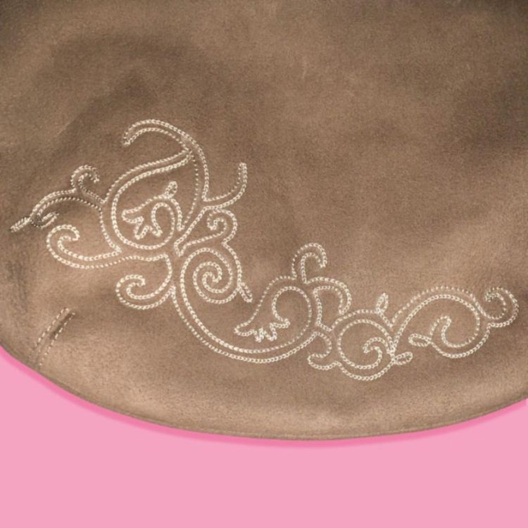 * EMBROIDERED SUEDE BAG * 2