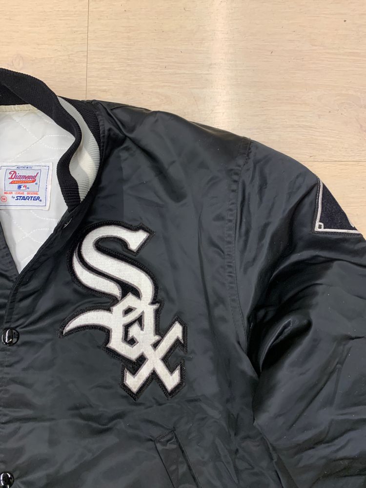 Starter Chicago White Sox Black Jacket image 4