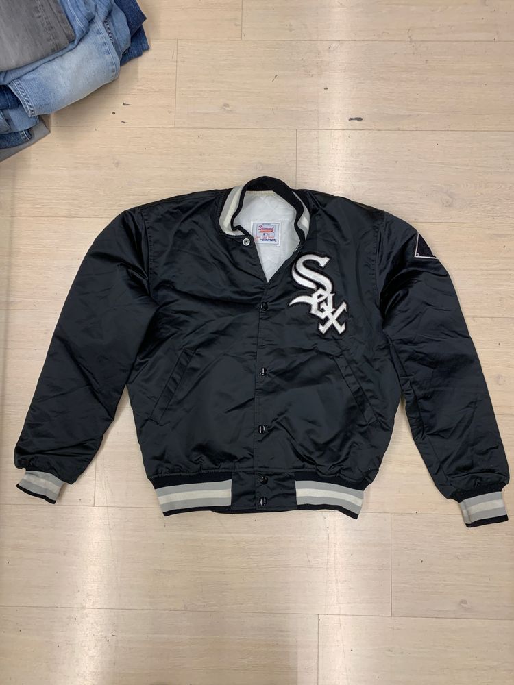 Starter Chicago White Sox Black Jacket image 1