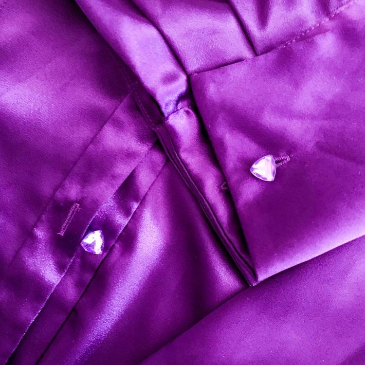 * PURPLE SATIN SHIRT * imagen 3