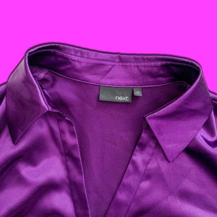 * PURPLE SATIN SHIRT * imagen 2