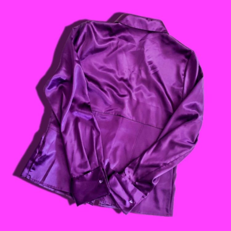 * PURPLE SATIN SHIRT * imagen 4