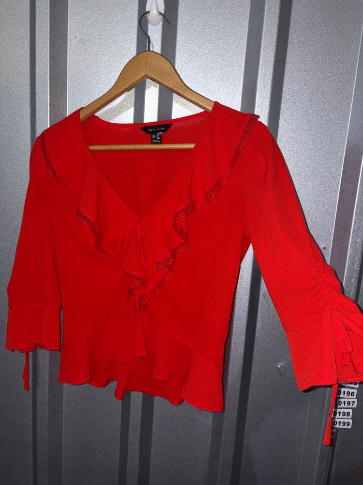 New Look Red Women'S Blouse image 1