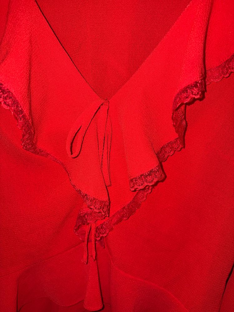 New Look Red Women'S Blouse image 2