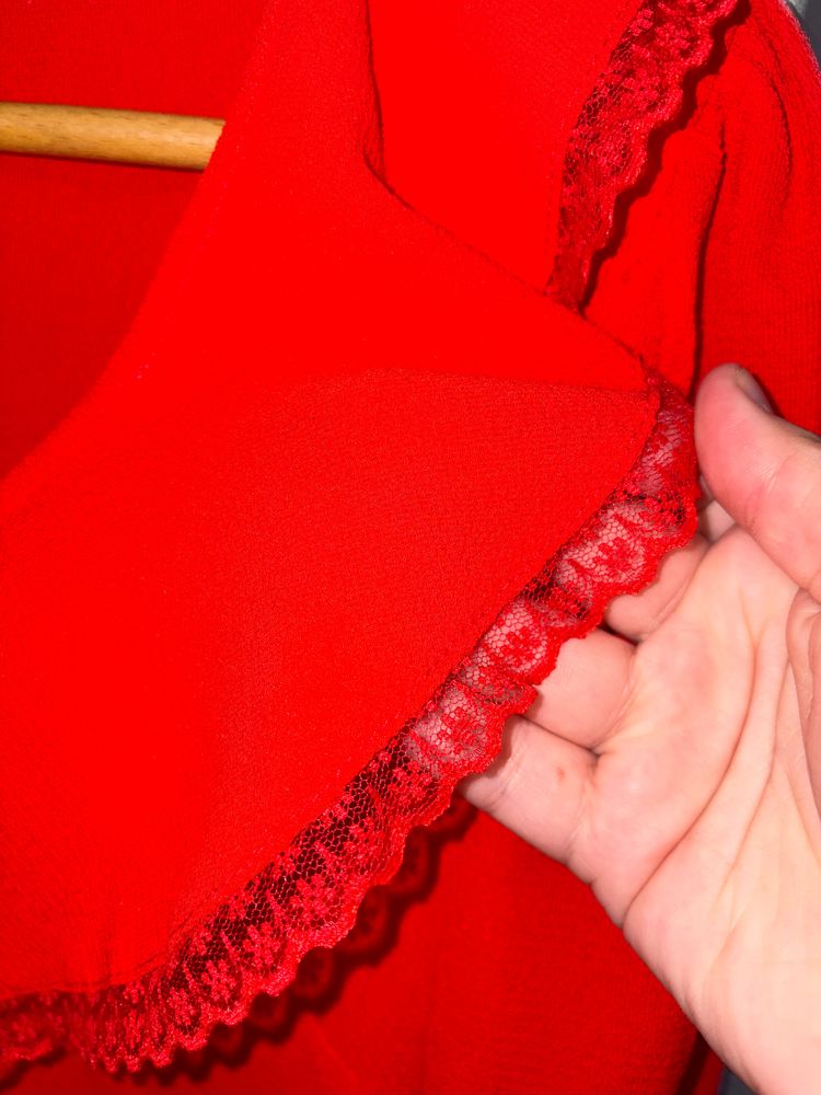 New Look Red Women'S Blouse image 3