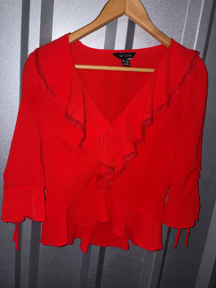 New Look Red Women'S Blouse image 6