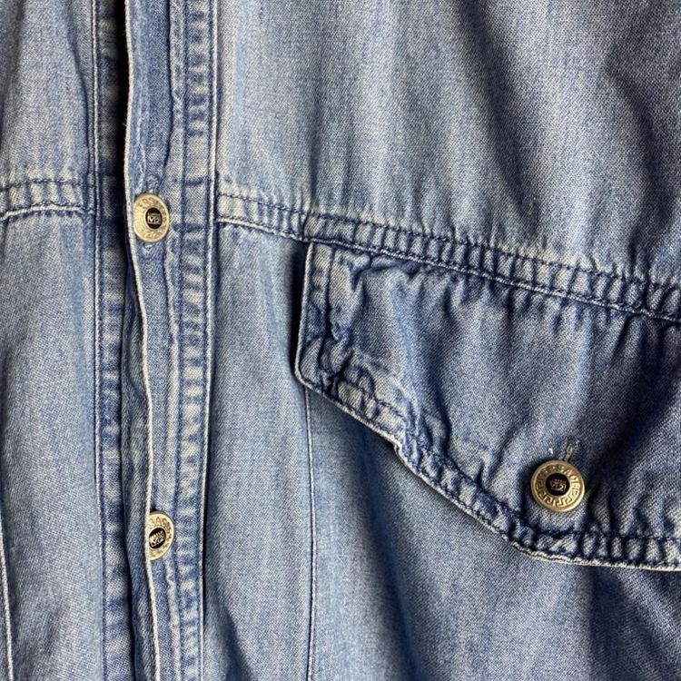 Vintage blue Versace Denim button shirt 2