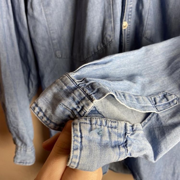 Vintage blue Versace Denim button shirt 4