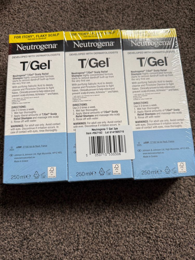 Neutrogena T/Gel Anti-Dandruff Scalp Relief Shampoo pack of 3 2