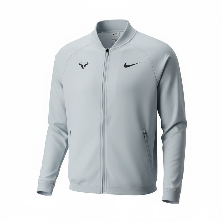 Nike Men'S Light Grey Zip-Up Jacket