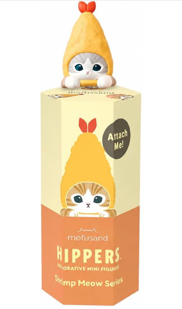 Mofusand Hippers Shrimp Meow Series Mini Decorative Figures