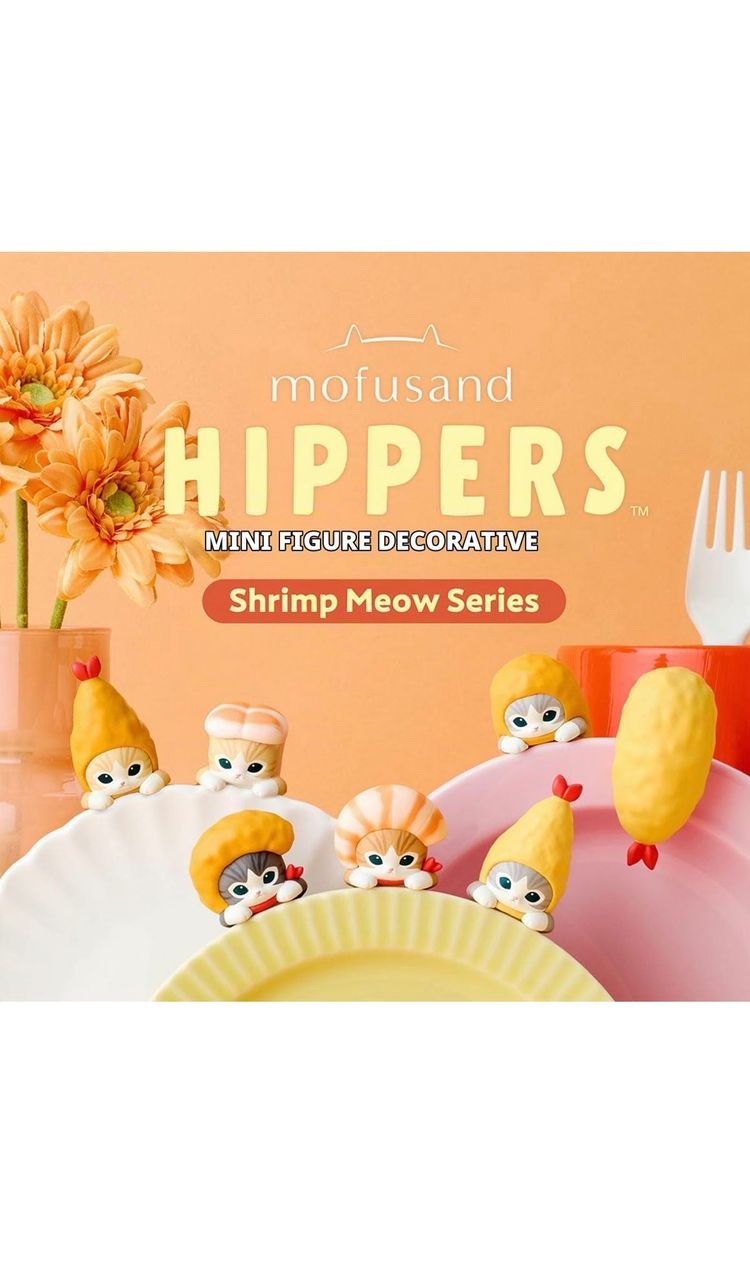 Mofusand Hippers Shrimp Meow Series Mini Decorative Figures 2