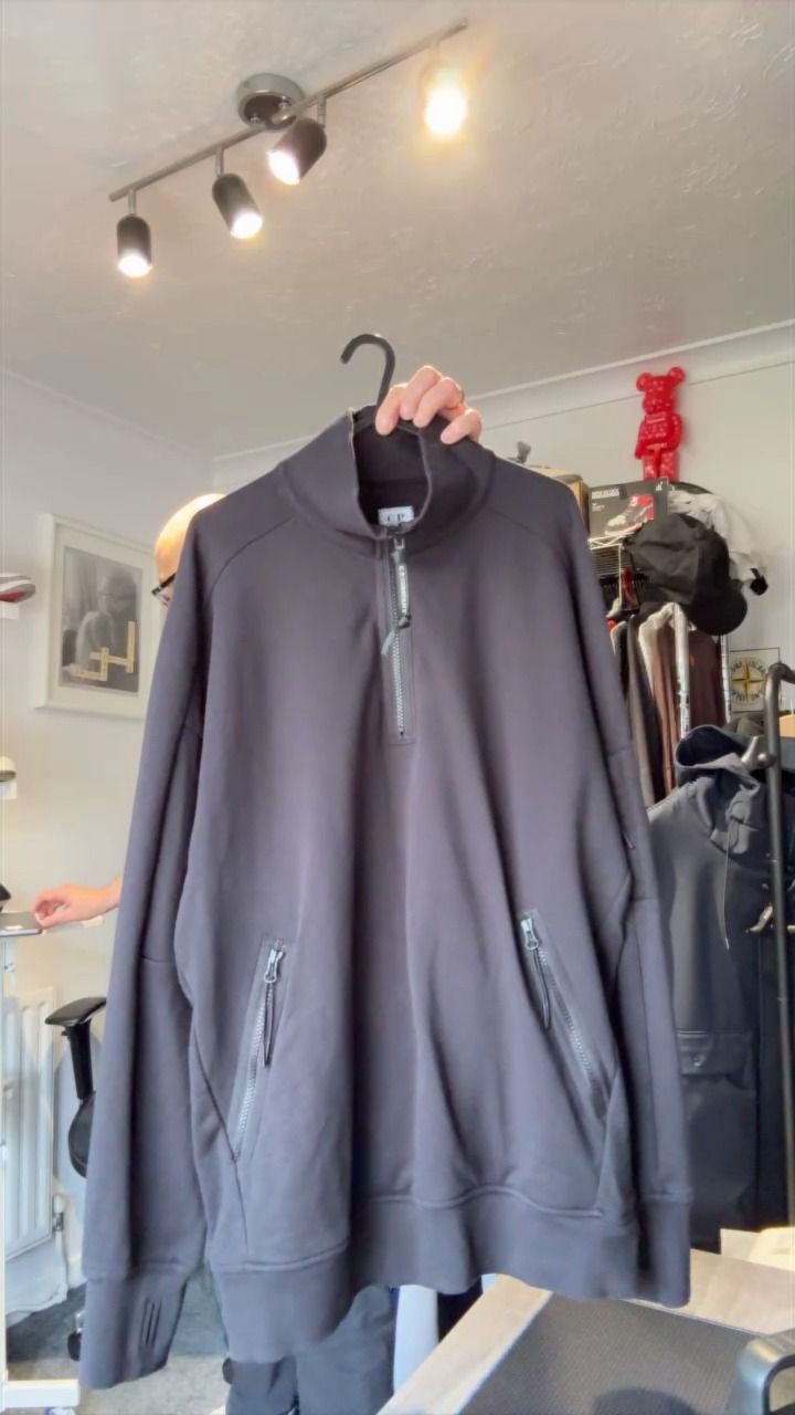 CP Company 726 cp company 1/4 zip black large 23" p2p product image