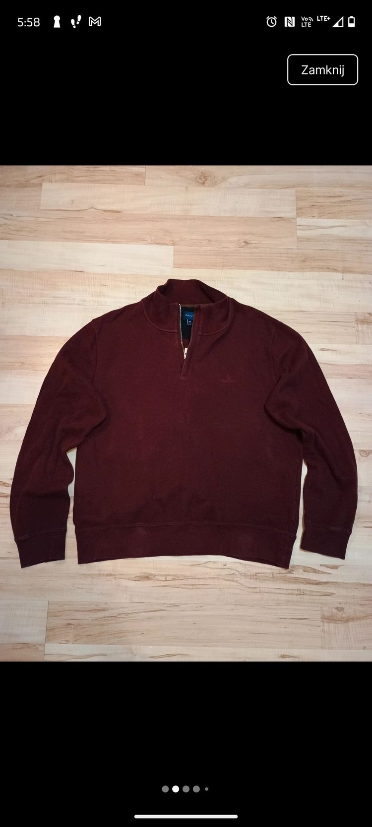 Other Burgundy Quarter-Zip Sweatshirt product image