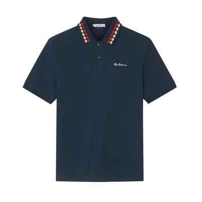 Insert Collar Signature Polo Shirt For Men
