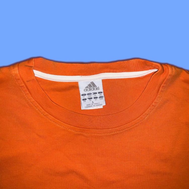 * ORANGE EMBROIDERED ADIDAS CREWNECK * 3