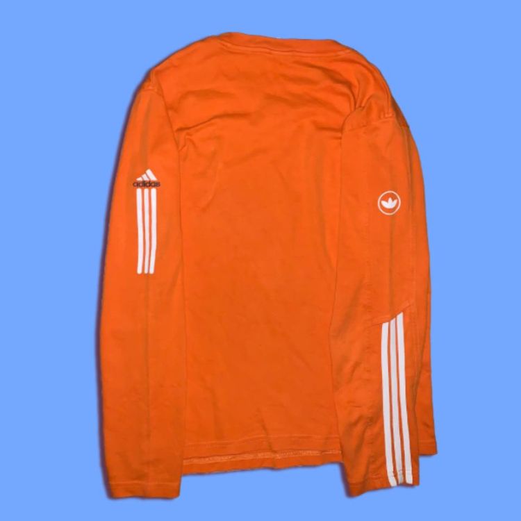 * ORANGE EMBROIDERED ADIDAS CREWNECK * 4