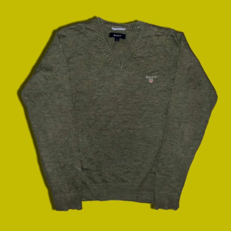 * KHAKI GANT KNIT JUMPER  * image 1