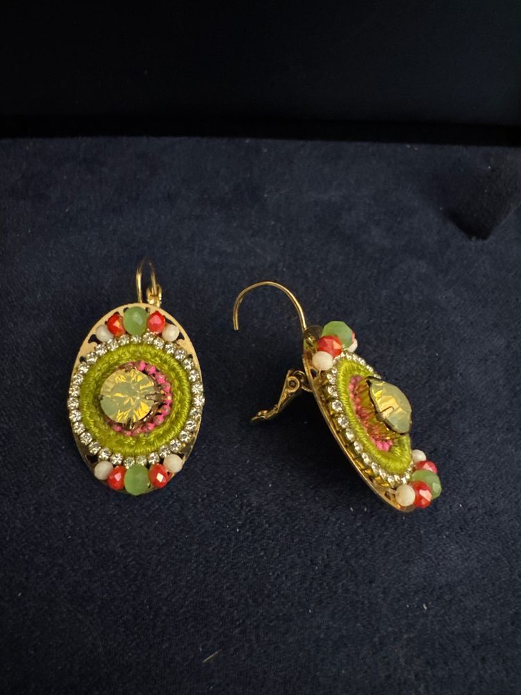 Colorful Beaded Earrings image 2