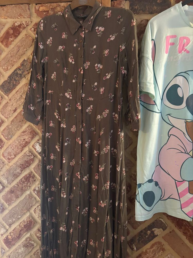 Other Brown Floral Long Dress product image