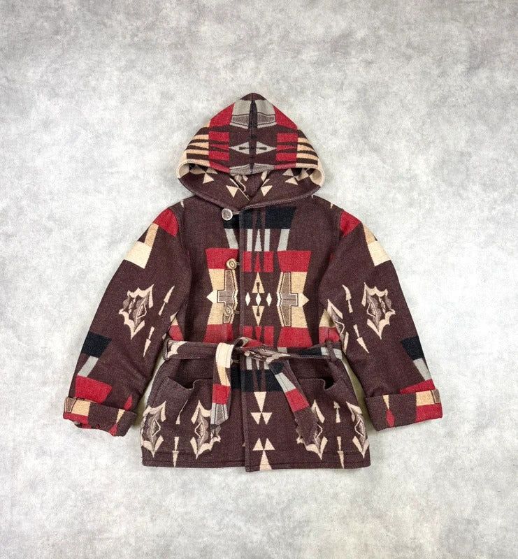 Vintage Ralph Lauren Aztec wool coat image 1