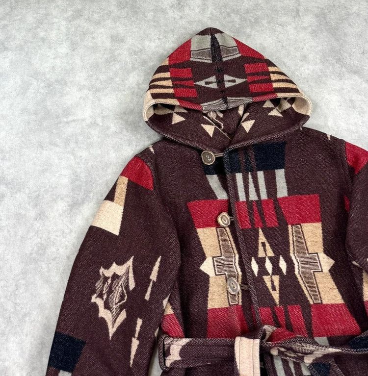 Vintage Ralph Lauren Aztec wool coat image 3