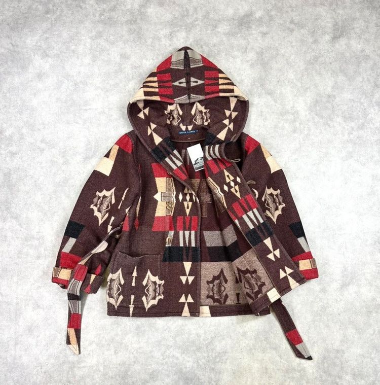Vintage Ralph Lauren Aztec wool coat image 6