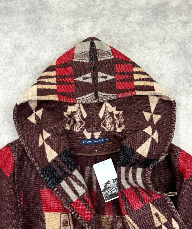 Vintage Ralph Lauren Aztec wool coat image 8