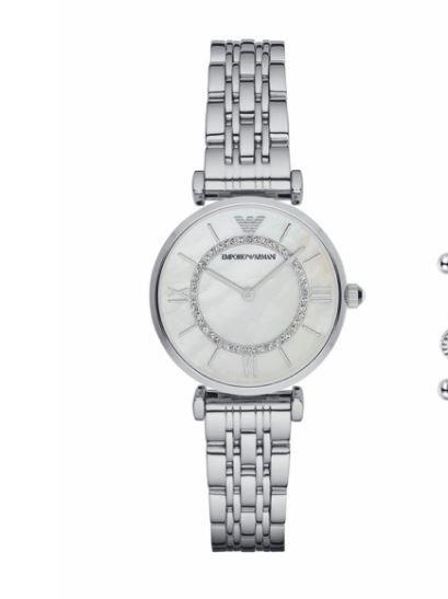 Emporio Armani AR1908 Silver Wristwatch for Women