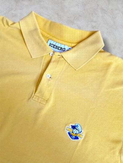 Iceberg Yellow Polo Shirt x Disney vintage