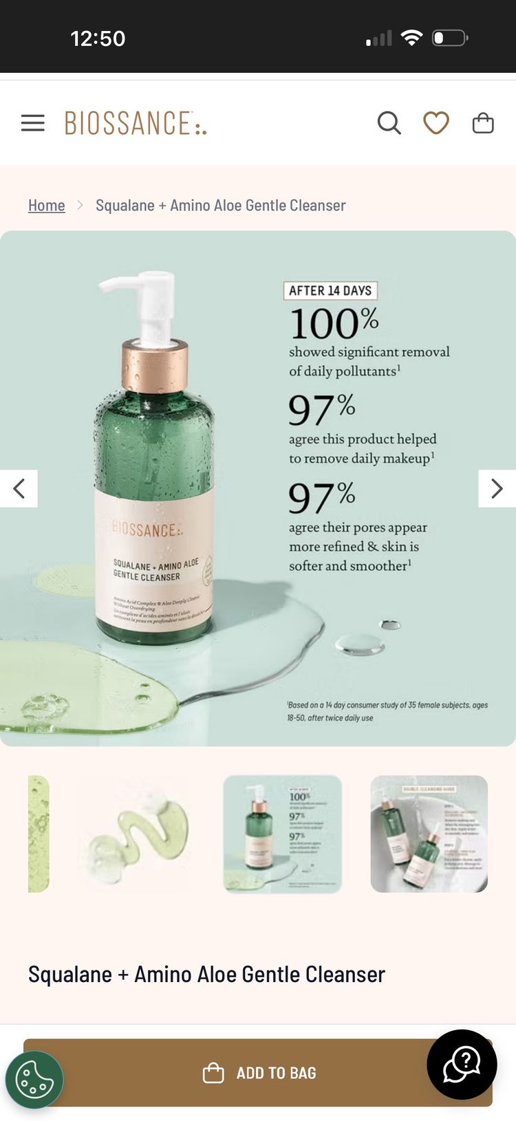 Squalane + Amino Aloe Gentle Cleanser