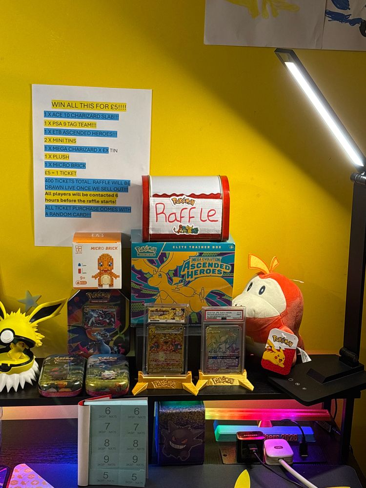 Raffle with prizes worth over £350