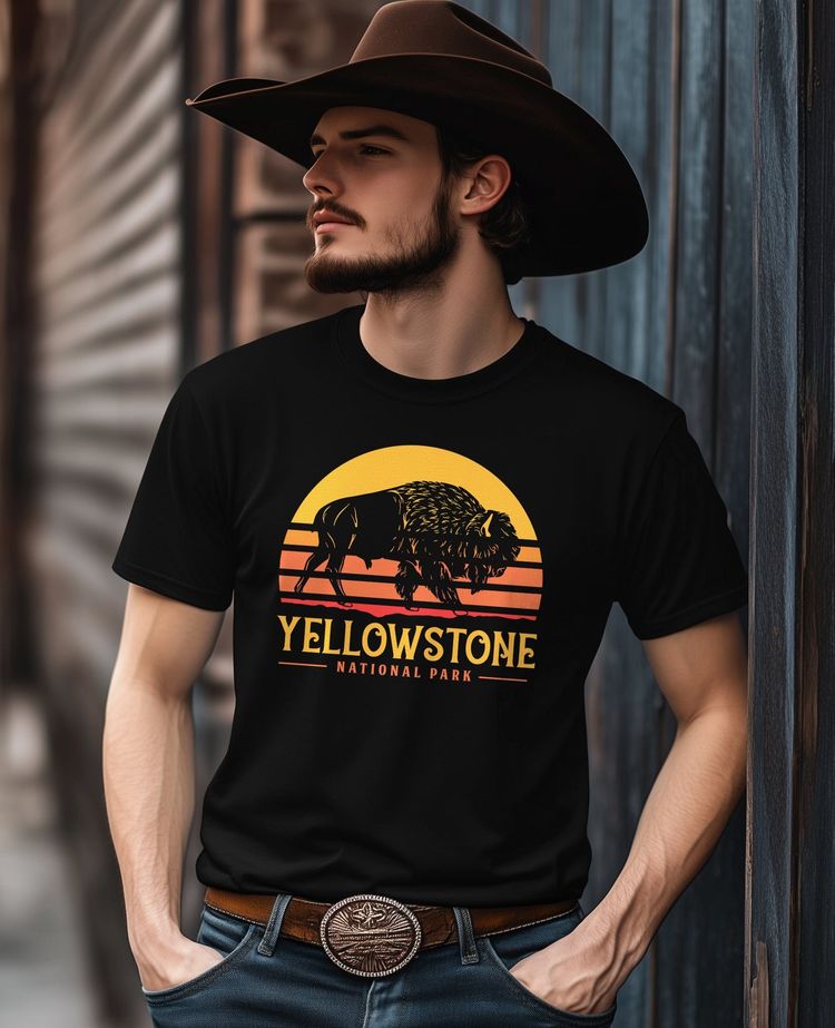 Yellowstone Park Retro T-Shirt 5