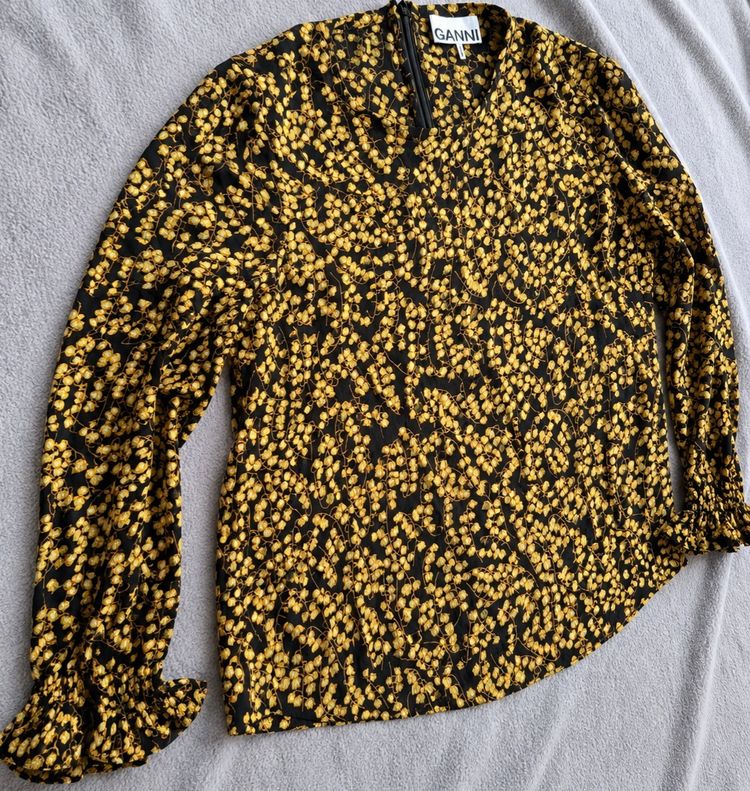 Ganni Long Sleeve Blouse image 1