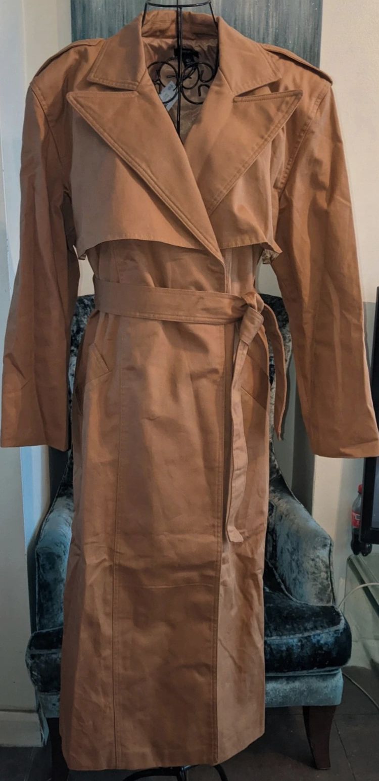 Nasty Gal Nasty gal 100% cotton Brown Trench Coat product image