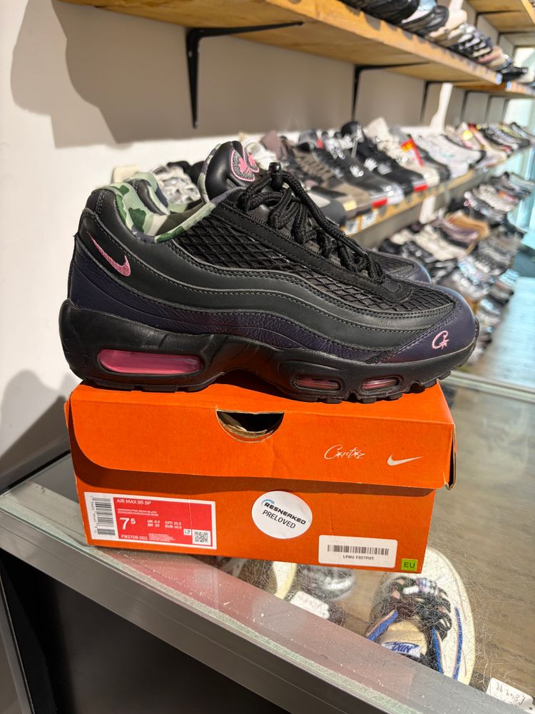 Nike AM95 Corteiz Pink Beam UK 6.5 #336 image 1
