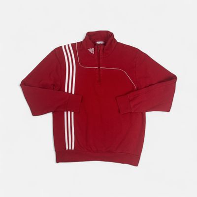 Vintage Adidas Red 1/4 Zip (M) 1