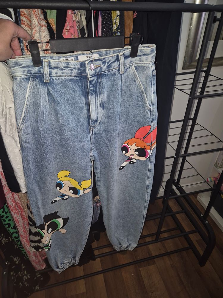 Bershka Bershka Denim Jeans Powerpuff Girls product image
