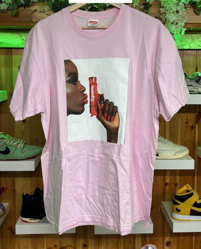 Supreme Water Pistol Tee Pink - SS21