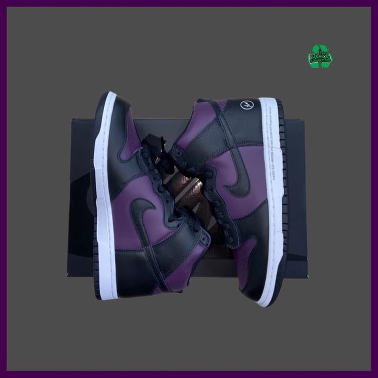 - Nike X Fragment Dunk High Beijing (Purple and Black)