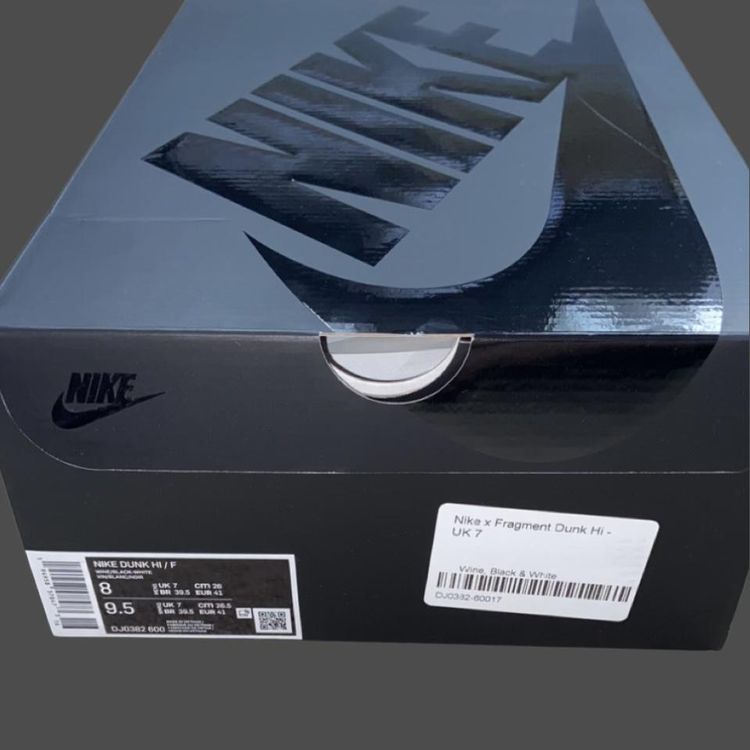 - Nike X Fragment Dunk High Beijing (Purple and Black) 4