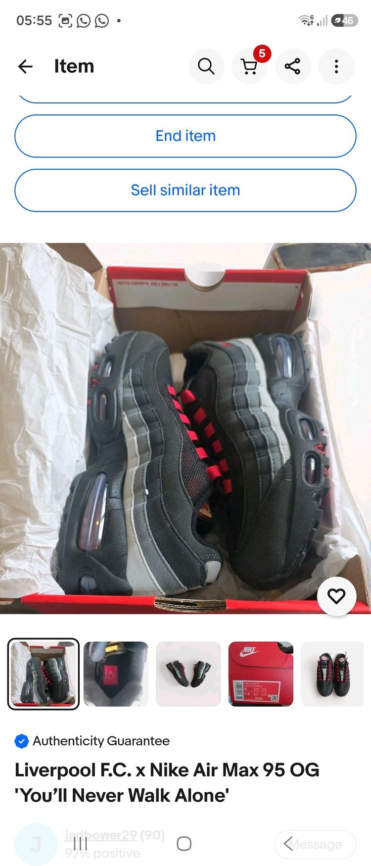 Nike Nike Air Max 95 Og never walk alone Sneakers product image