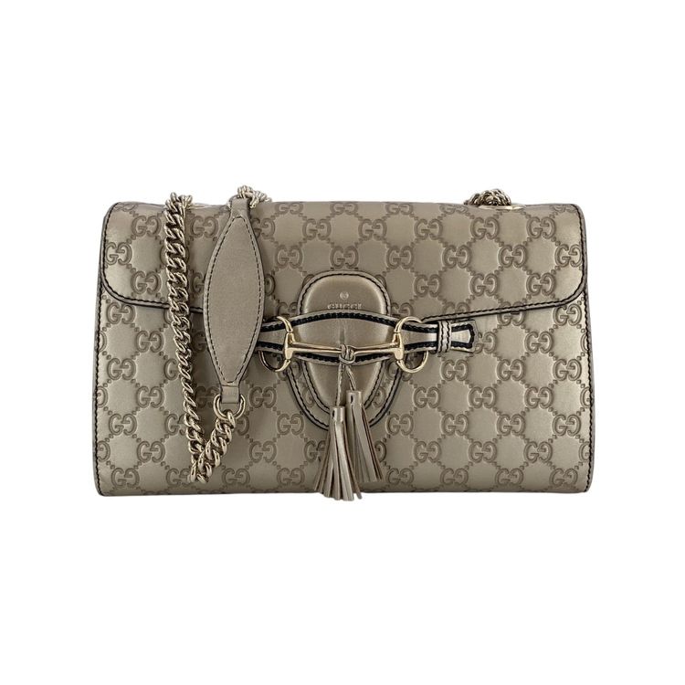 Gucci Leather Shoulder Bag Emily image 1
