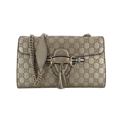 Gucci Leather Shoulder Bag Emily