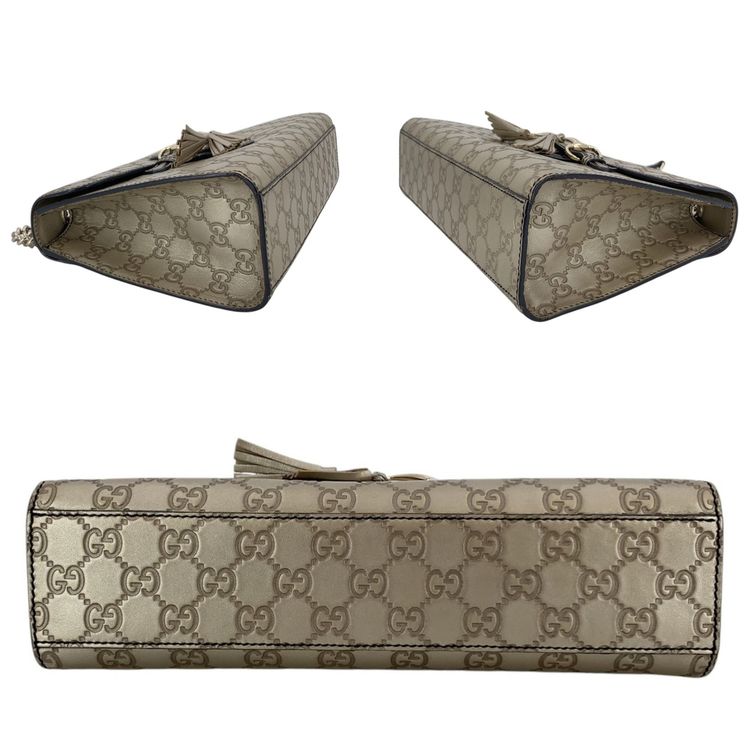 Gucci Leather Shoulder Bag Emily image 3